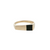 Estate 14kt Yellow Gold Onyx Tapered Ring