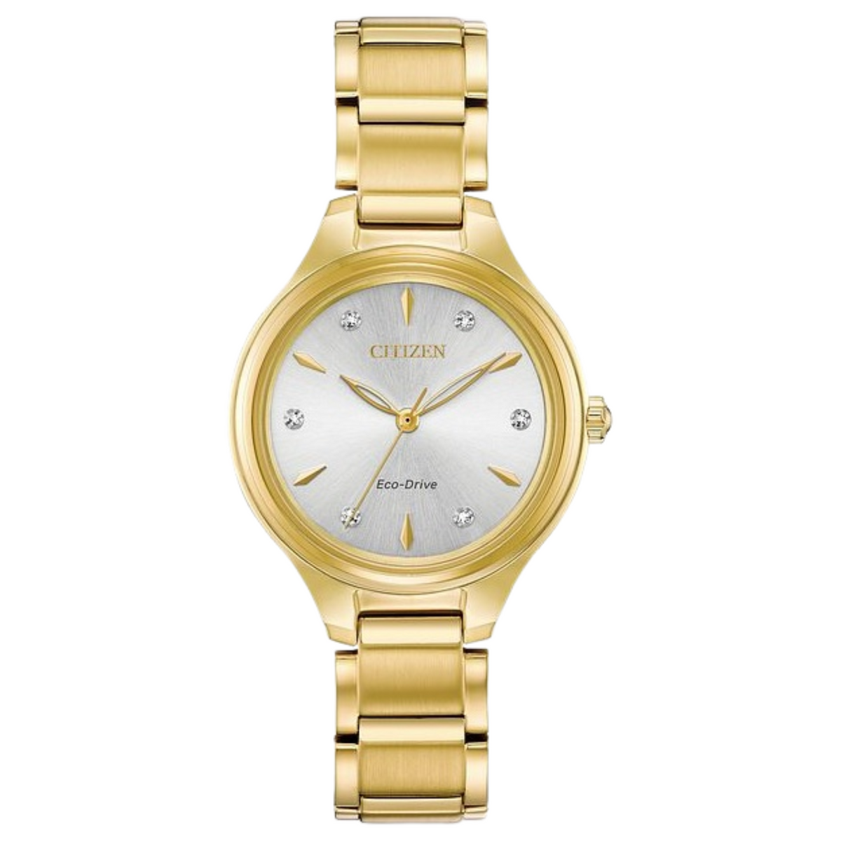 Citizen Eco Drive Corso Gold Tone with Diamond Accents Watch FE2102-55A