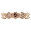 14KYellow Gold Desert Diamonds Ombre Anniversary Ring 2CTW