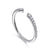 14K Gold White .16CTW Open Front Diamond Ring.