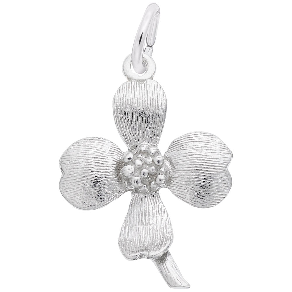 STERLING DOGWOOD FLOWER CHARM