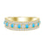18K Yellow Gold Turquoise & Diamond Ring