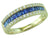 14K YG 1.01CTW BLUE SAPPHIRE .