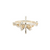 14K YG .21CTW G-H SI1/SI2 INFINITY MILGRAIN SEMI MOUNT