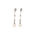 14KW FWP DIA DANGLE EARRINGS