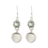 Sterling Sliver Prasiolite Dangle Earrings