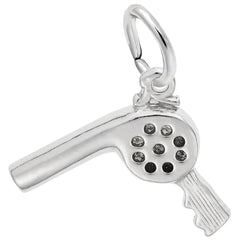 Sterling Silver Hair Dryer Charm