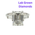 14K White Gold 4ct Lab Grown Emerald Cut Diamond Ring