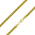 Stellari Sterling Silver with 18K Gold Plating Chain 4MM Miami Cuban 24"