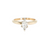 Estate 14kt Yellow Gold Marquise 0.33ct H Si+ Solitaire Ring