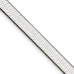 Estate Sterling Sliver Herringbone Chain 24in 7mm