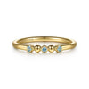 Bujukan 14kt Yellow Gold Ball .06ctw Swiss Blue Topaz Ring SZ 6.5 S2334715