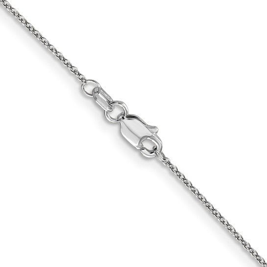 14K WG .9MM ROUND CABLE 20"