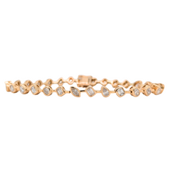 18K Yellow Gold Multi-Shape Diamond Bracelet 3.80CTW