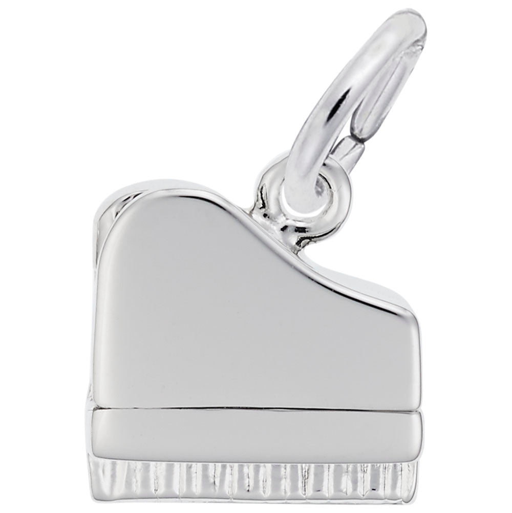 Sterling Silver Piano Charm.
