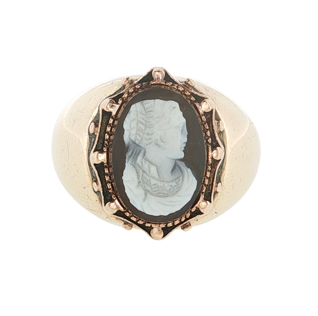 10KY CAMEO RING