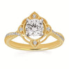 14K YG .11CTW G-H SI1/SI2 3/4C