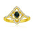 18kt Yellow Gold .30ct Brazil Alexandrite .37ctw Diamond Ring W/Report