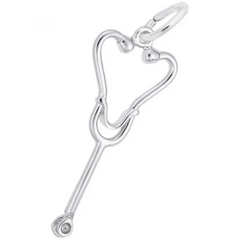 Sterling Silver Stethoscope Charm