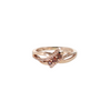 10KR ENHANCED BROWN/ WHITE DIA RING