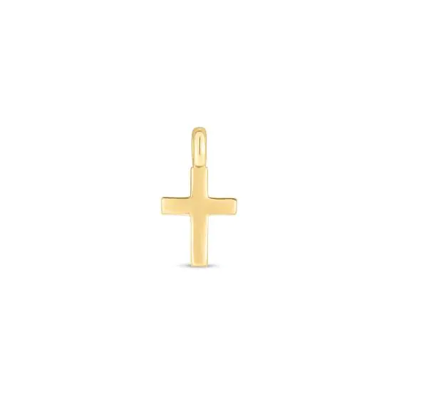 14K YG CROSS CHARM