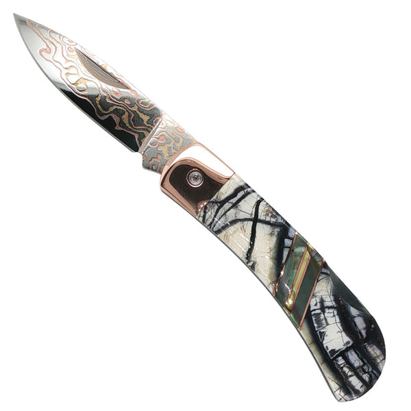 COPPER/BRASS DAMASCUS 3" LOCK