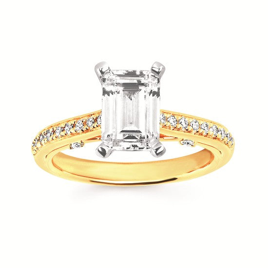14K YG .16CTW G-H SI2/SI2 EC S