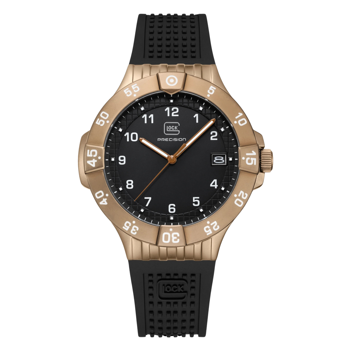 GLOCK GW-15-7-22 Coyote Bezel Black Dial Watch
