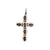 S/S CORAL CROSS PENDANT