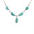 Sterling Sliver Turquoise Pearl Toggle Necklace