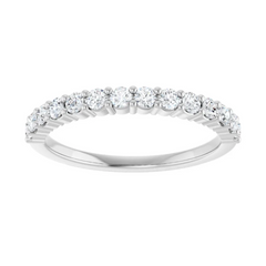 Estate: 14K White Gold Diamond Band 1/3CTW