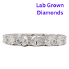 14K White Gold Oval East-West Lab Grown Diamond Eternity Band