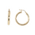 Estate 14kt Yellow Gold Hollow Hoop Earrings