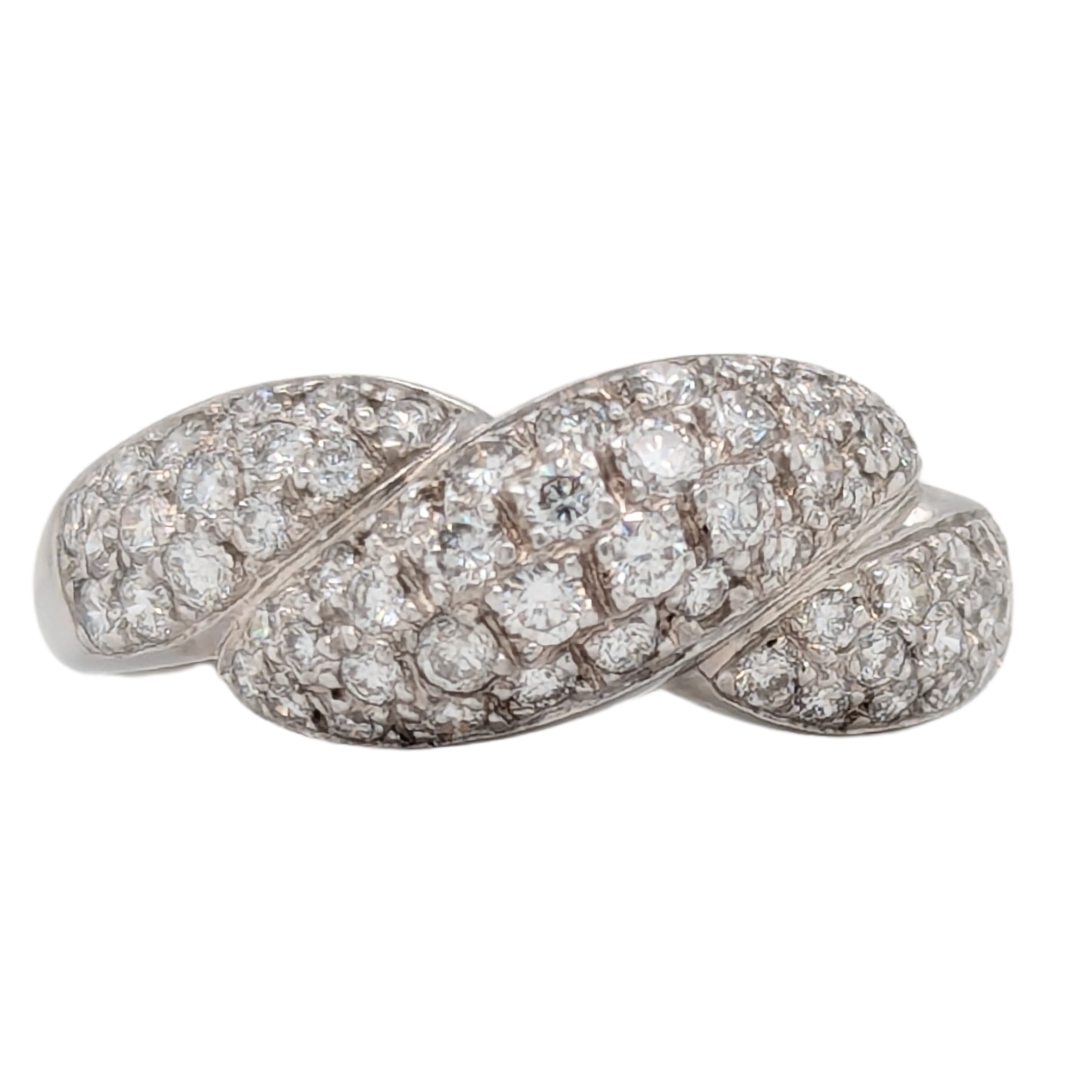 Estate: Platinum Diamond Pave Ring