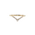 14K YG .12CTW G-H SI1/SI2 POINTED WRAP RING