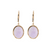 14KY LAVENDER JADEITE DANGLE EARRINGS