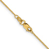 10K Yellow Gold 1MM Diamond Cut Chain Cable 16"