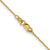 10K Yellow Gold 1MM Diamond Cut Chain Cable 16"