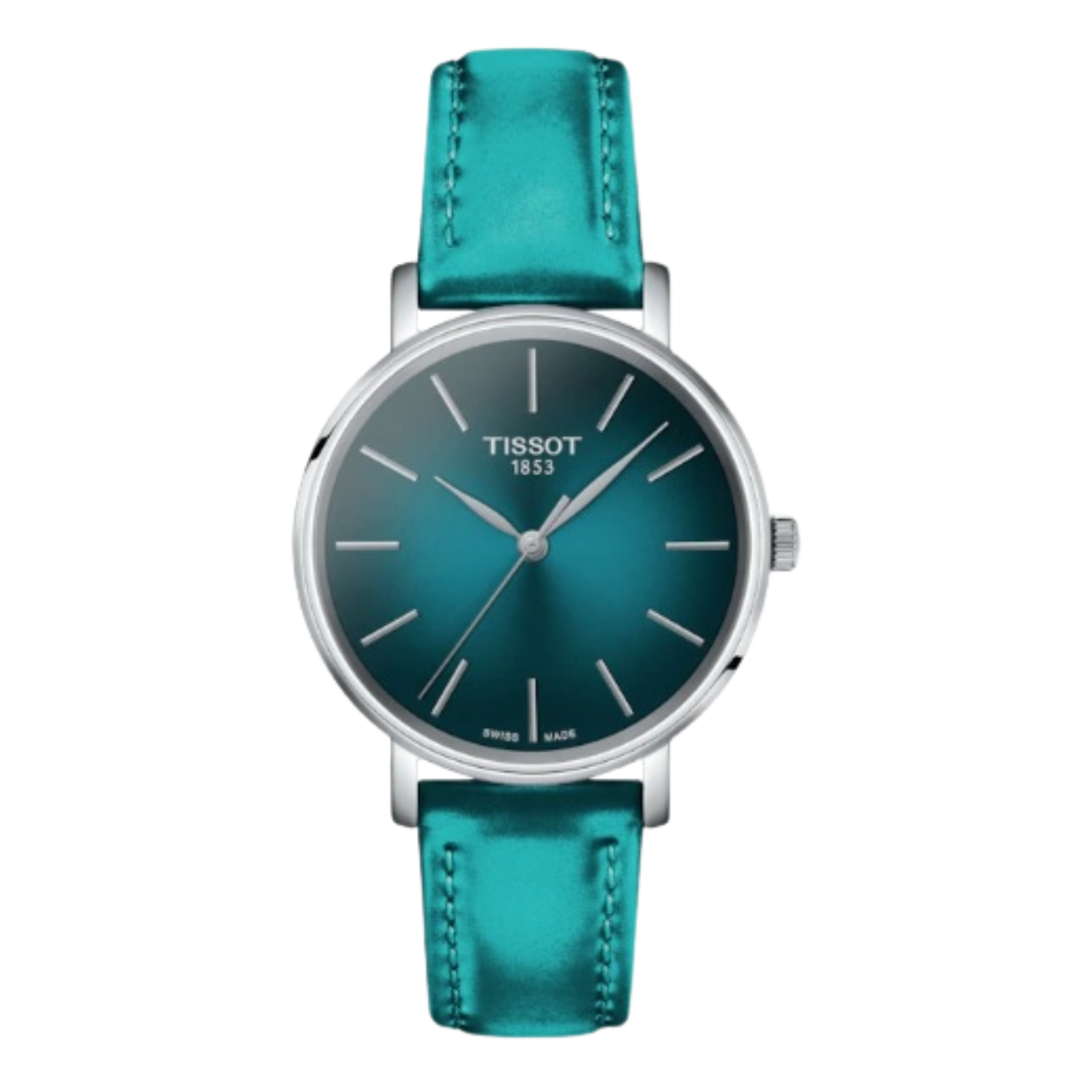 Tissot Everytime Ladiwa Turquoise Watch