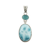 Sterling Sliver Larimar Dangle Pendant