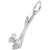 Sterling Silver Golf Clubs Charm