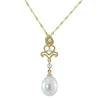 14K YG 8-9MM FWP SEED PEARL PE