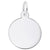 Sterling Silver Disc Charm.