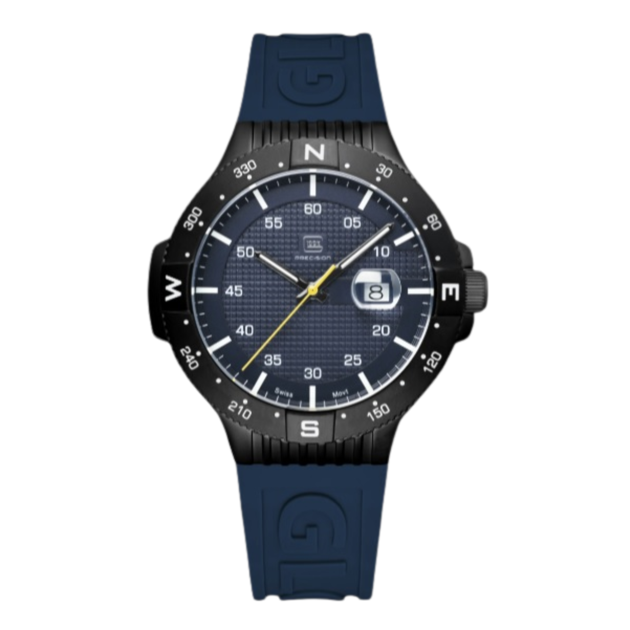 GLOCK GW-15-2-22 Gunmetal Chronograph Watch with Metal Band