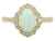 14K YG .87CT OVAL OPAL .20CTW