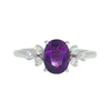 14K WG 1.14CT OVAL AMETHYST .1