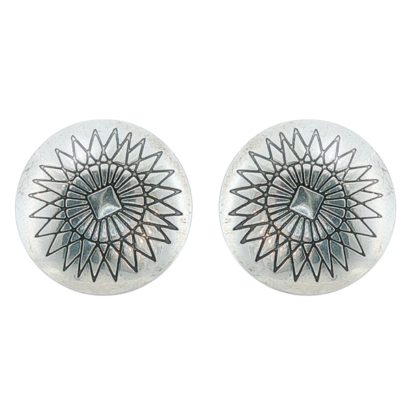 S/S CIRCLE CONCHO EARRINGS S
