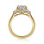 14K Yellow Gold 1.5CT Center 3 Stone Round Madison Engagement Semi-Mount S2086906