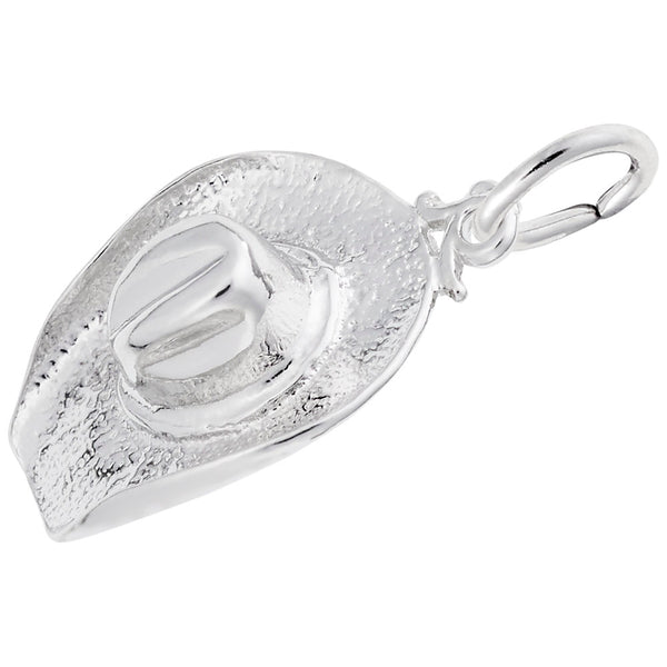 Sterling Silver Cowboy Hat Charm.