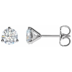 1 1/2CTW 14K White Diamond Stud Earrings